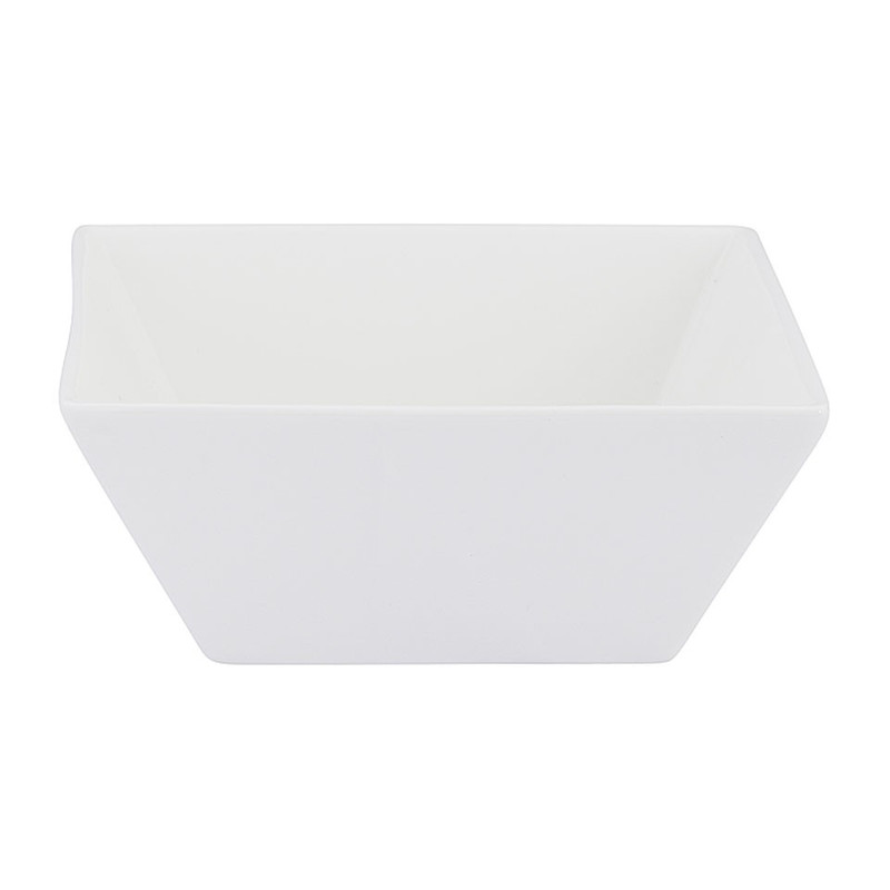 Kom vierkant - 14 cm - wit
