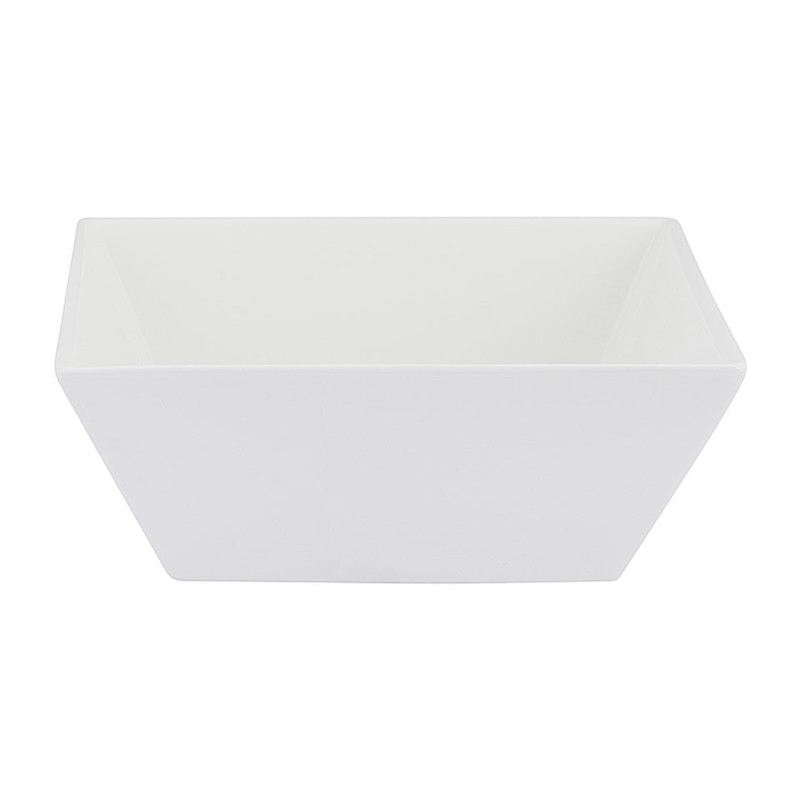 Kom vierkant - 18 cm - wit