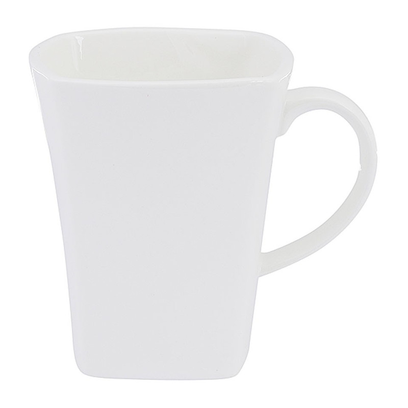 Mok vierkant - 20 cl - wit