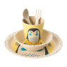 Kindereetset bamboe - pinguïn - 5-delig