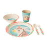 Kindereetset bamboe - unicorn - 5-delig