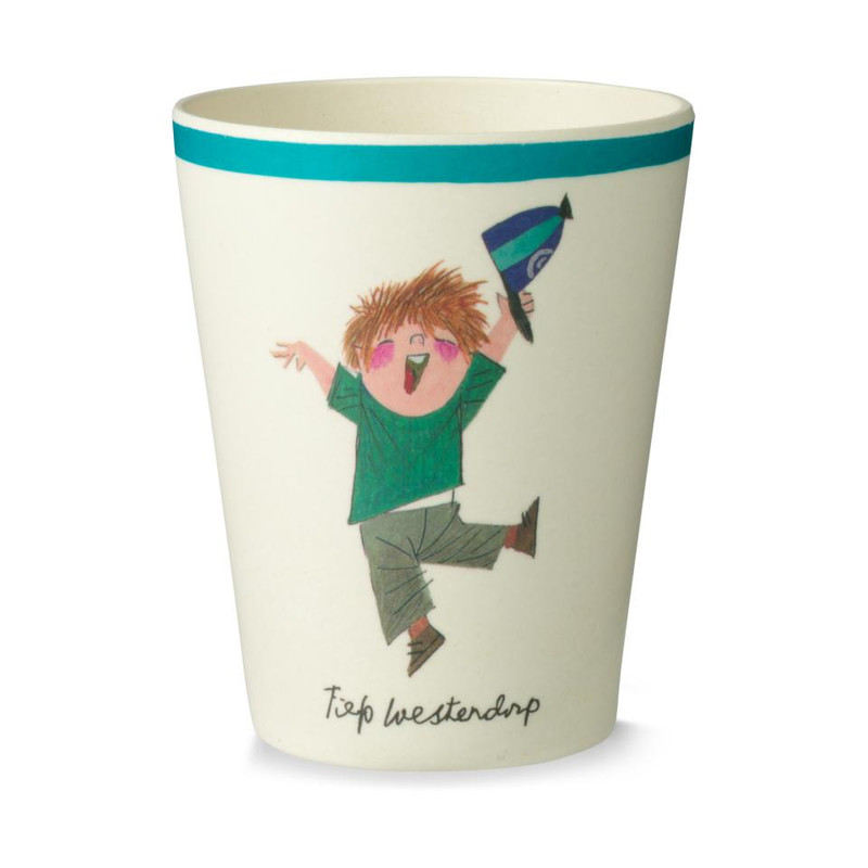 Beker bamboe - Pluk van de Petteflet - blauw