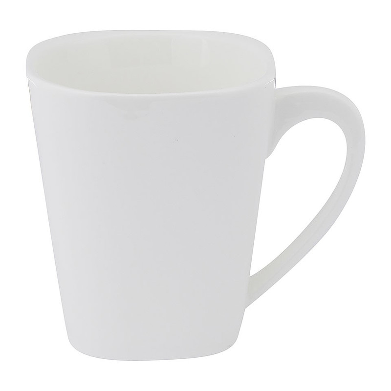 Mok vierkant met ronde hoeken - 22 cl - wit
