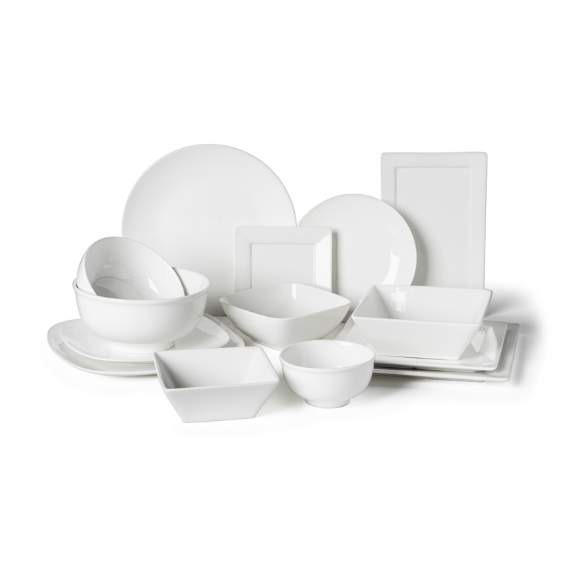 Dinerbord porselein - 24.8x24.8 cm 
