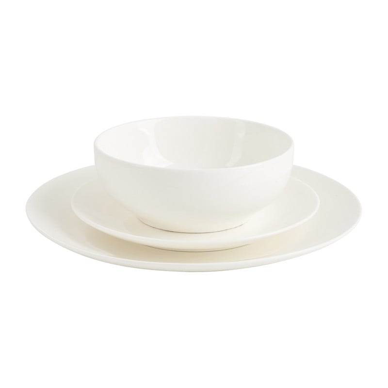 Serviesset rond - wit - 12-delig