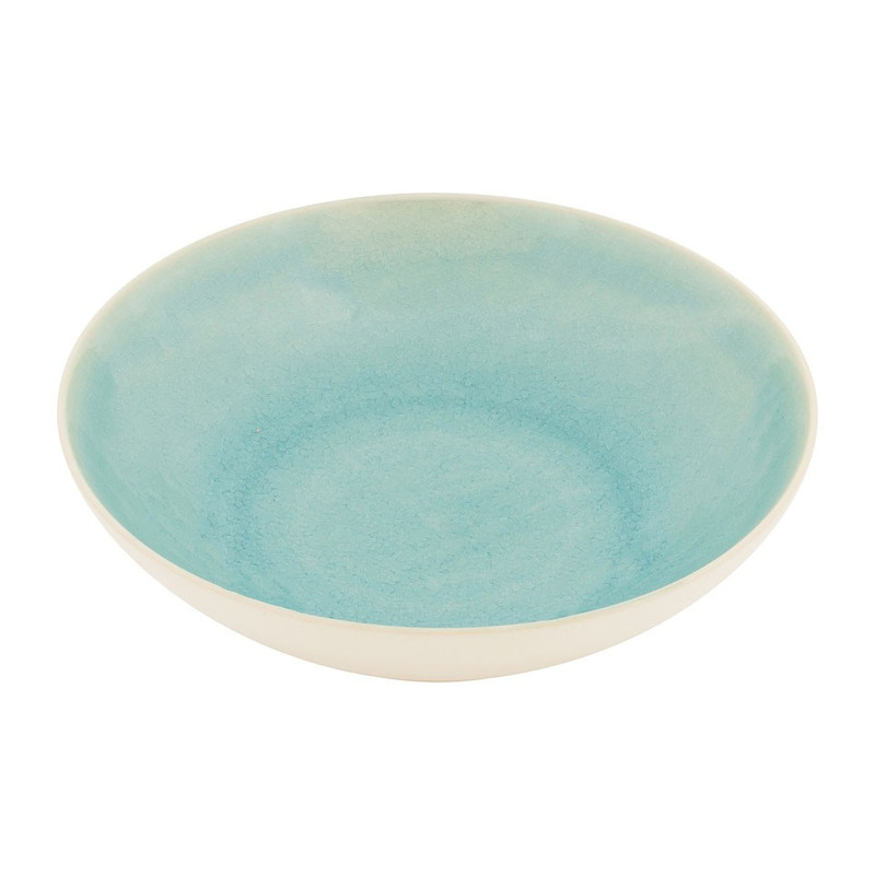 Diep bord Vagos - 21 cm - turquoise