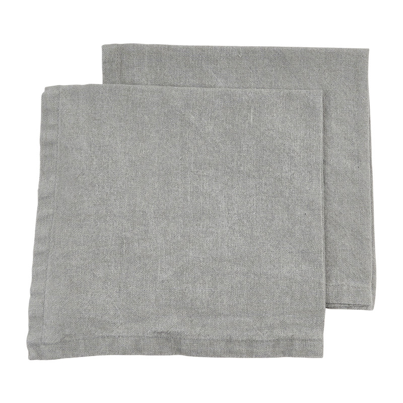 Servetten grijs - 40x40 cm - set van 2