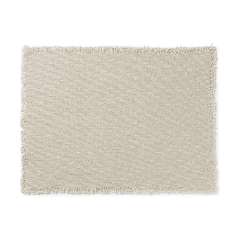 Placemat  franje - zand- 32x46 cm