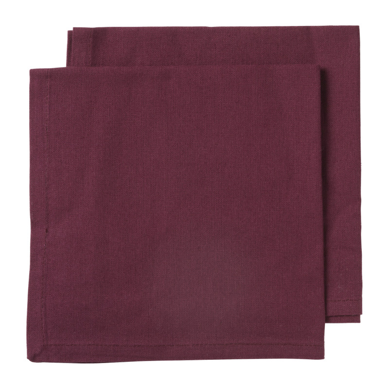 Servet paars - set van 2 - 40x40 cm