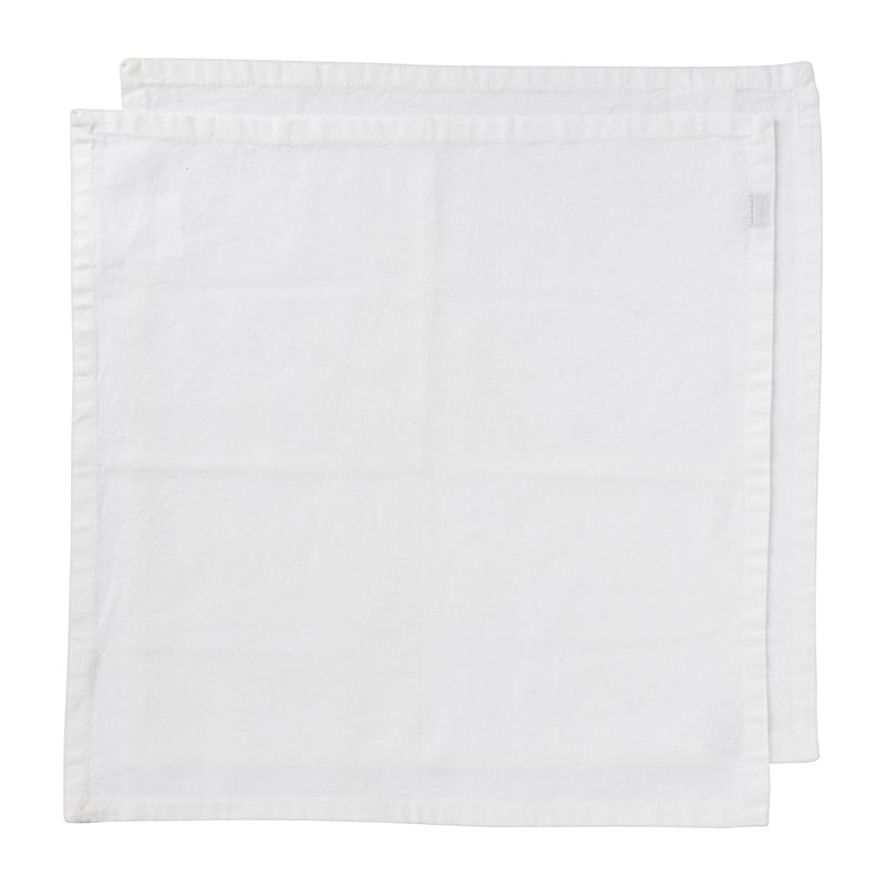 Servetten wit - set van 2 - 40x40 cm