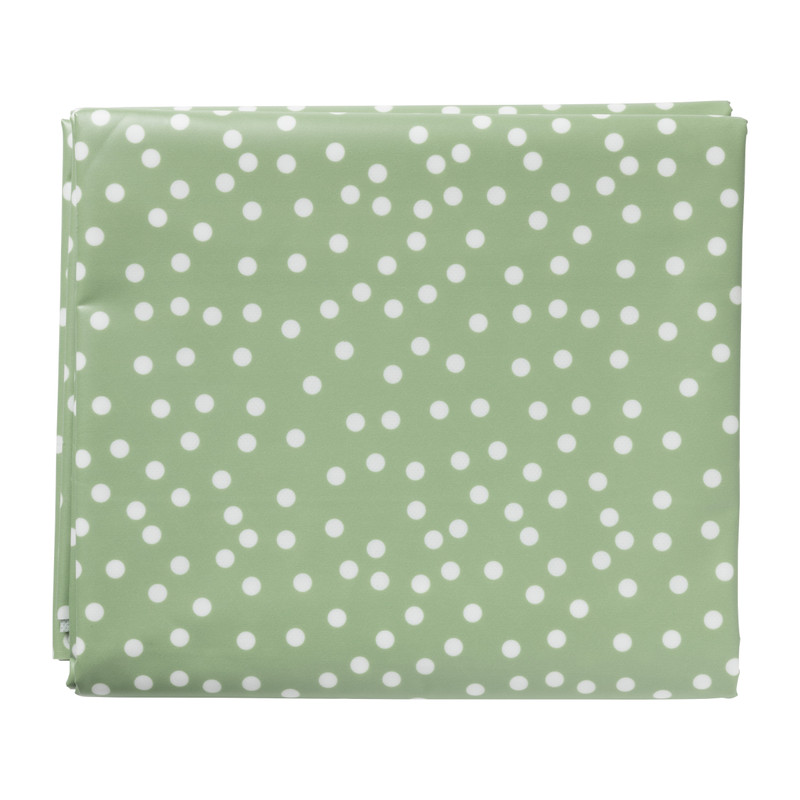Tafelkleed dots - groen/wit - 150x220 cm