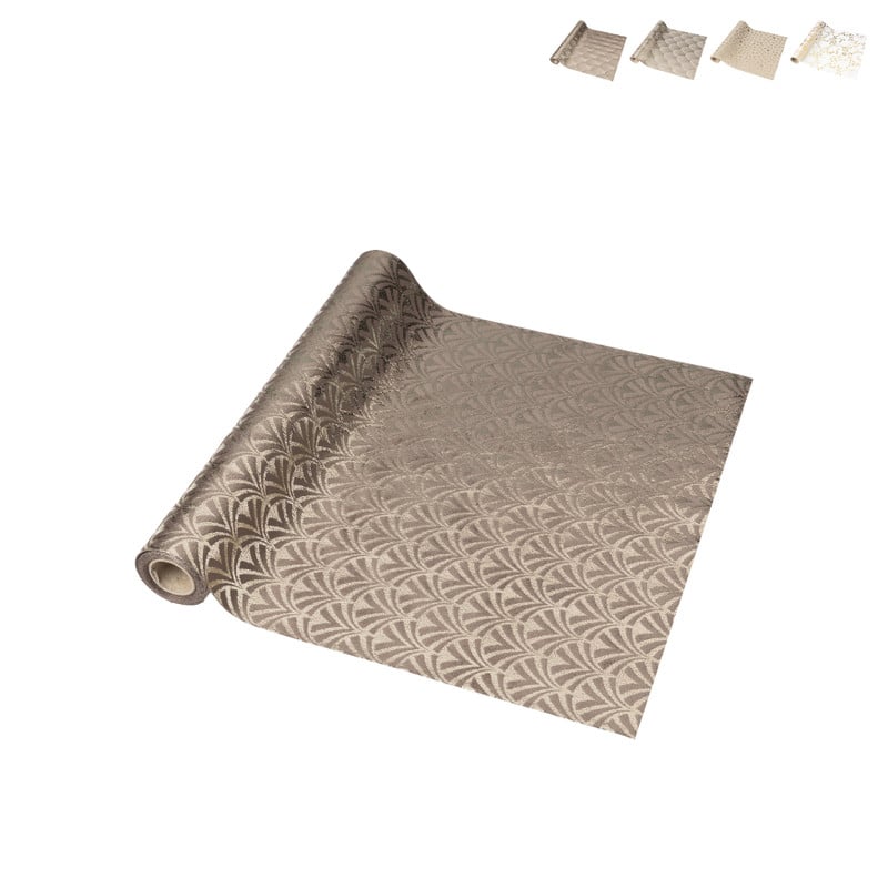 Tafelloper decostof - velvet/polyester - 28x150 cm