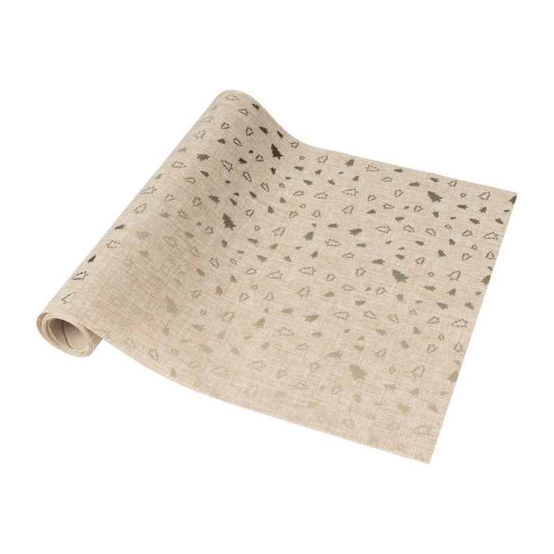 Tafelloper decostof - velvet/polyester - 28x150 cm