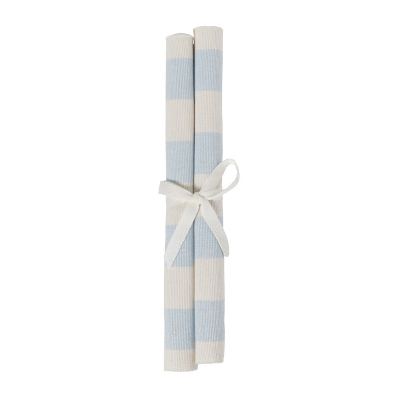 Placemat streep - blauw - set van 2