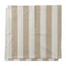 Servet gestreept - wit/beige - set van 2 - 40x40 cm