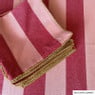 Tafelkleed streep - roze/rood - 140x240 cm