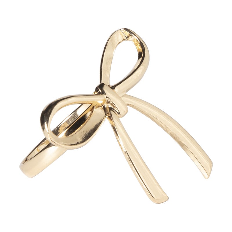 Servetring strik - goud - ø5 cm