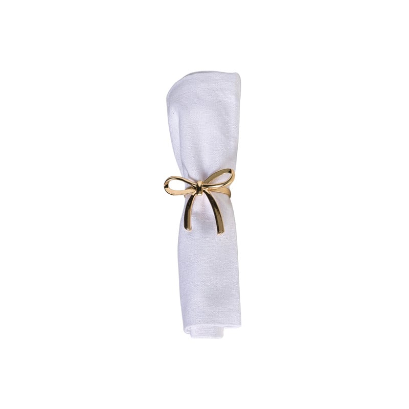 Servetring strik - goud - ø5 cm