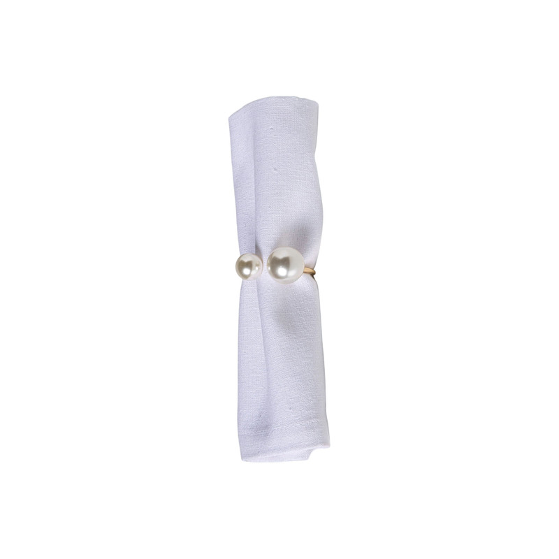Servetring parel - goud - ø4.5 cm