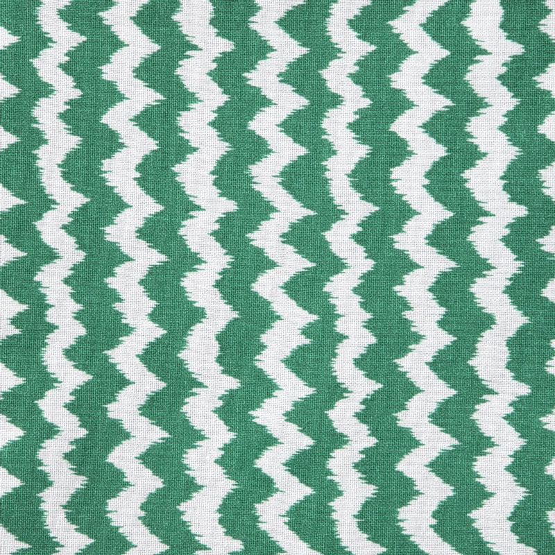 Tafelkleed zigzag - groen/wit - 140x240 cm