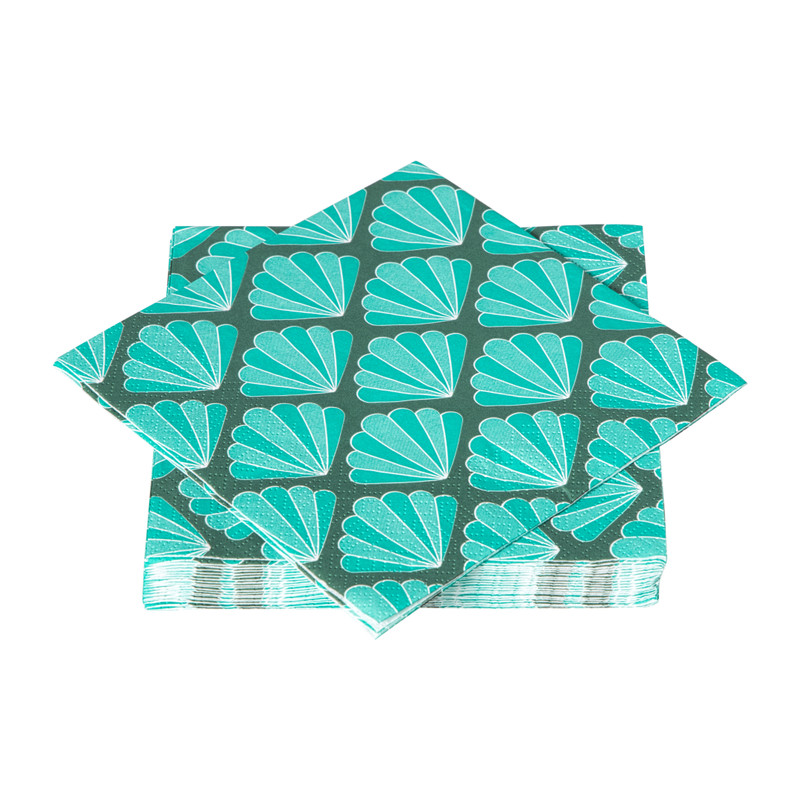 Servetten schelp - 33x33 cm - set van 20