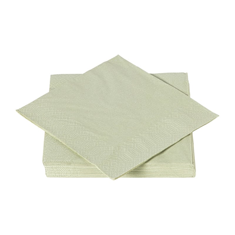 Servetten lichtgroen - 33x33 cm - set van 20
