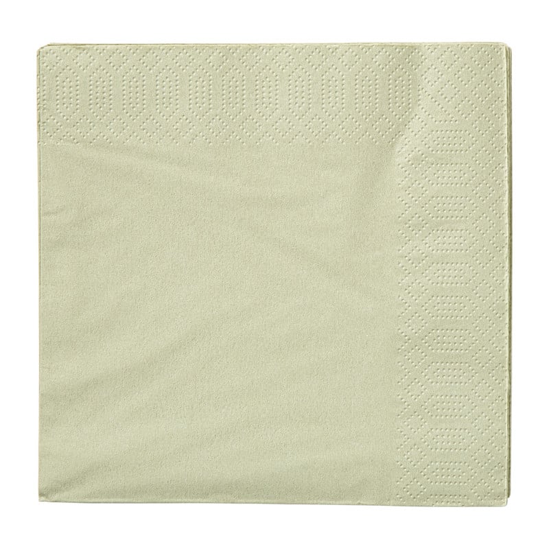 Servetten lichtgroen - 33x33 cm - set van 20