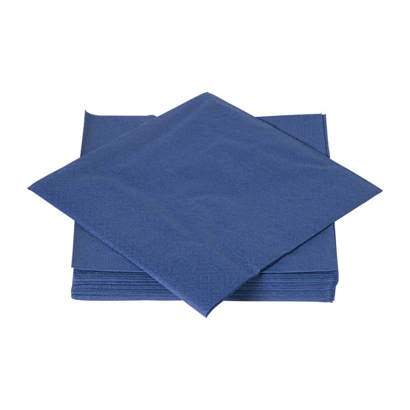 Servetten donkerblauw - 33x33 cm - set van 20