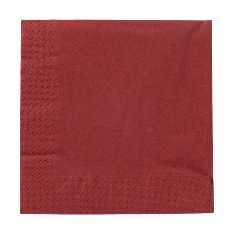 Servetten bordeauxrood - 33x33 cm - set van 20