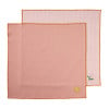 Servetten streep - oranje - set van 2 - 40x40 cm