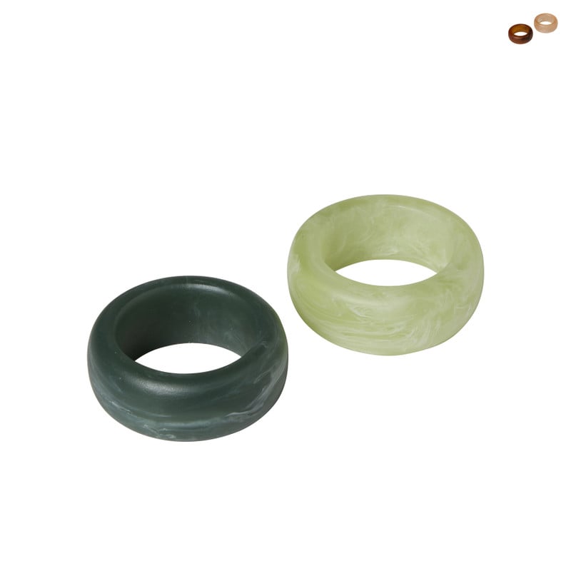 Servetring resin - ø2.2x10 cm - diverse varianten