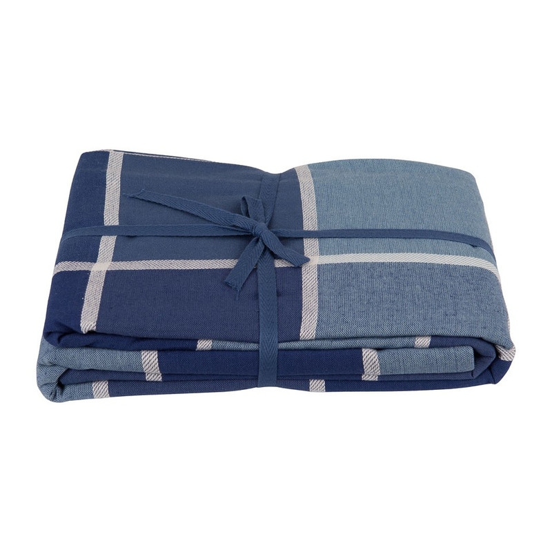 Tafelkleed ruit - 240x140 cm - blauw