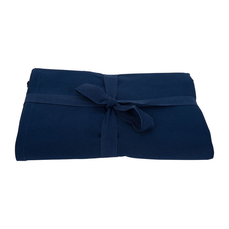 Tafelkleed uni donkerblauw - 140x180 cm 