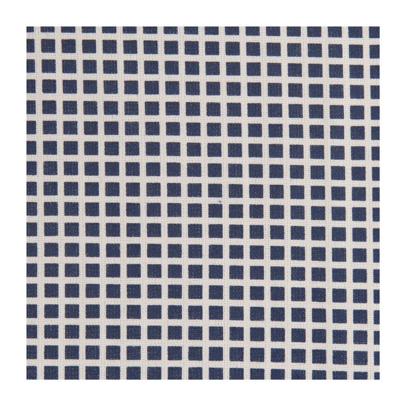Tafelkleed met blokjes print - blauw - 140x200 cm