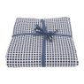 Tafelkleed met blokjes print - blauw - 140x200 cm