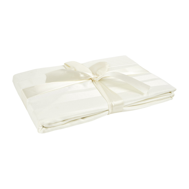 Tafelkleed jacquard - wit - 240x140 cm 