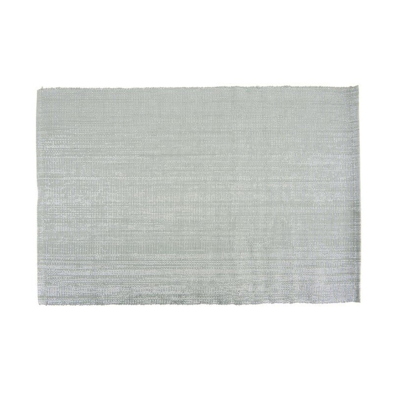 Placemat met zilver lurex - 33x48 cm - grijs