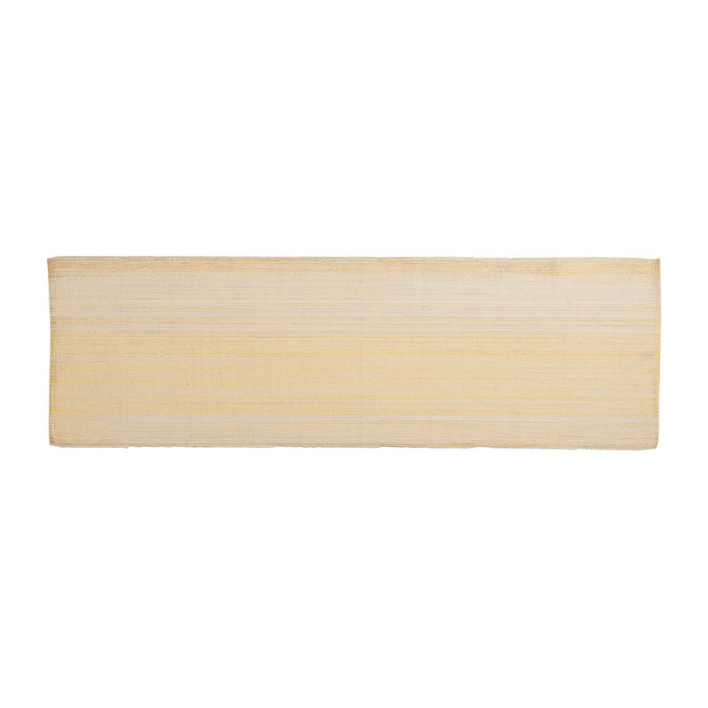 Tafelloper met goud lurex - 45x150 cm - Crème