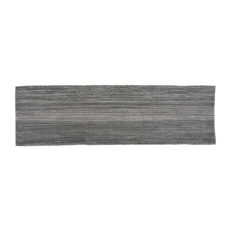 Tafelloper met zilver lurex - 45x150 cm - Grijs