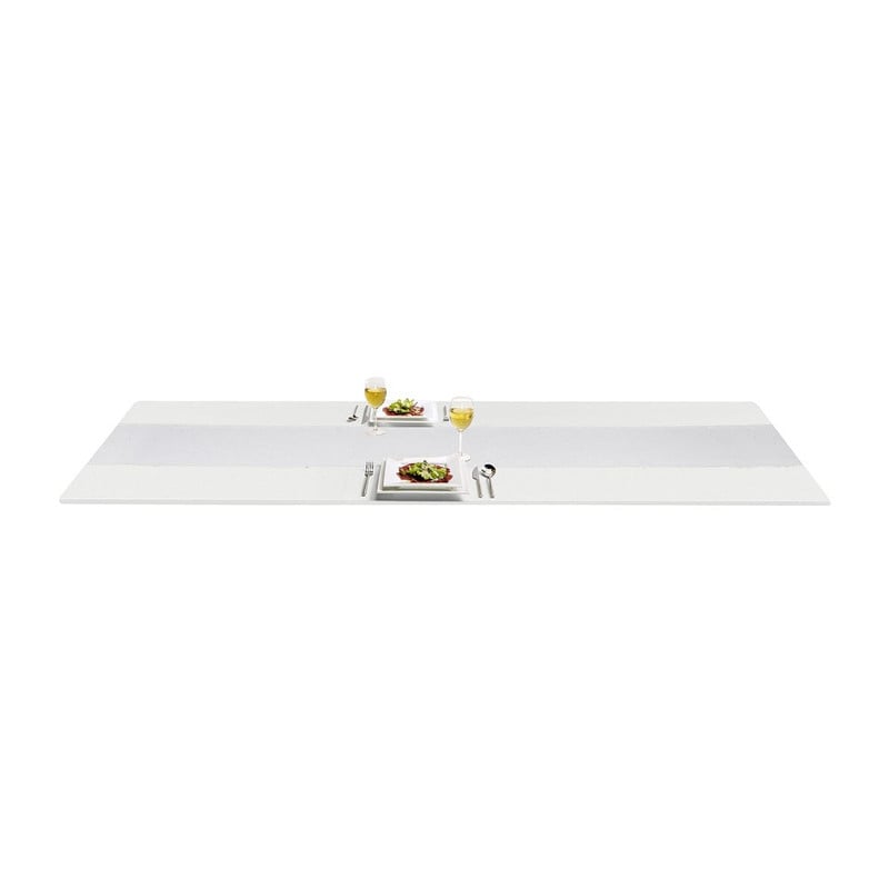 Tafelloper wafel - 45x150 cm - wit