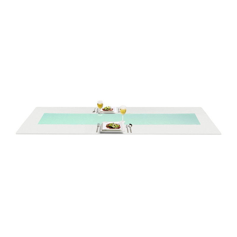 Tafelloper wafel - 45x150 cm - mintgroen