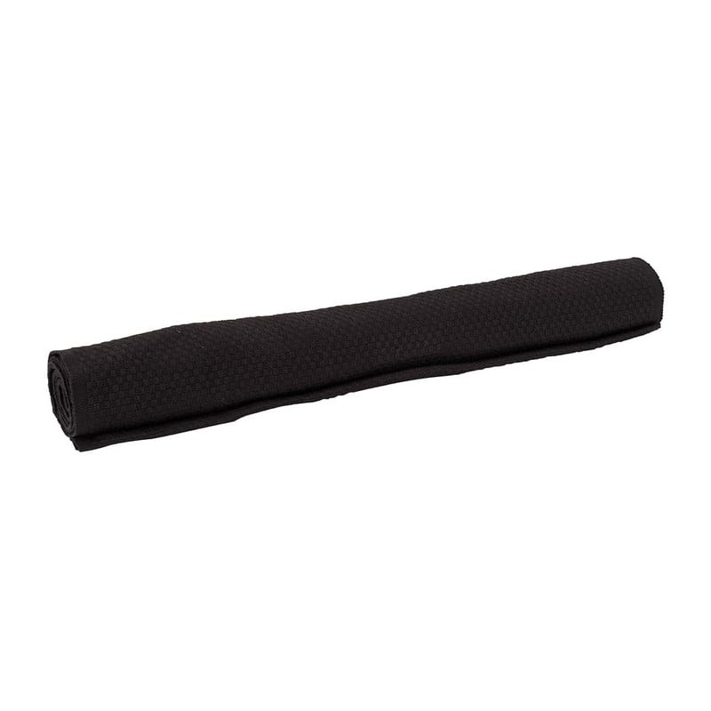 Tafelloper wafel - 45x150 cm - zwart