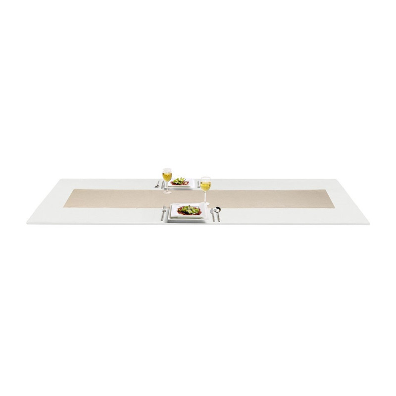Tafelloper wafel - 45x150 cm - beige