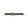 Tafelloper rib - 45x150 cm - zwart