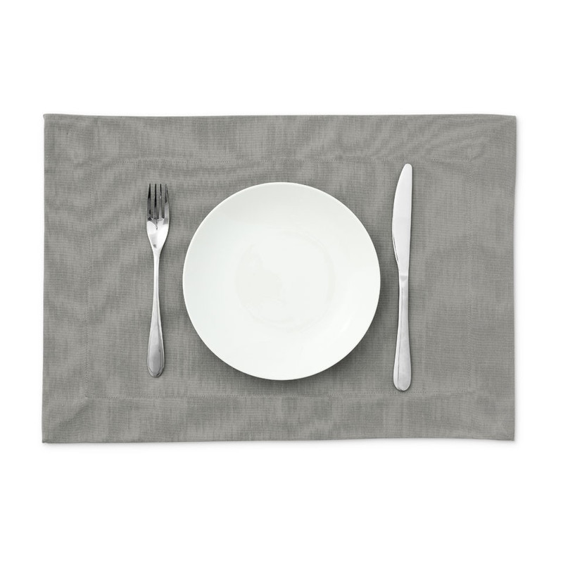 Placemat basis - 33x48 cm - grijs