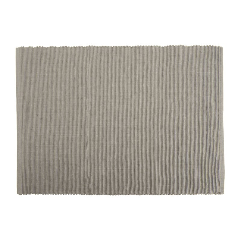 Placemat rib - 33x48 cm - grijs