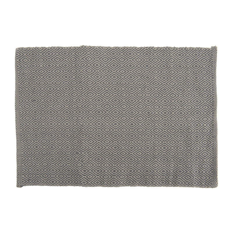 Placemat diamant - 33x48 cm - grijs
