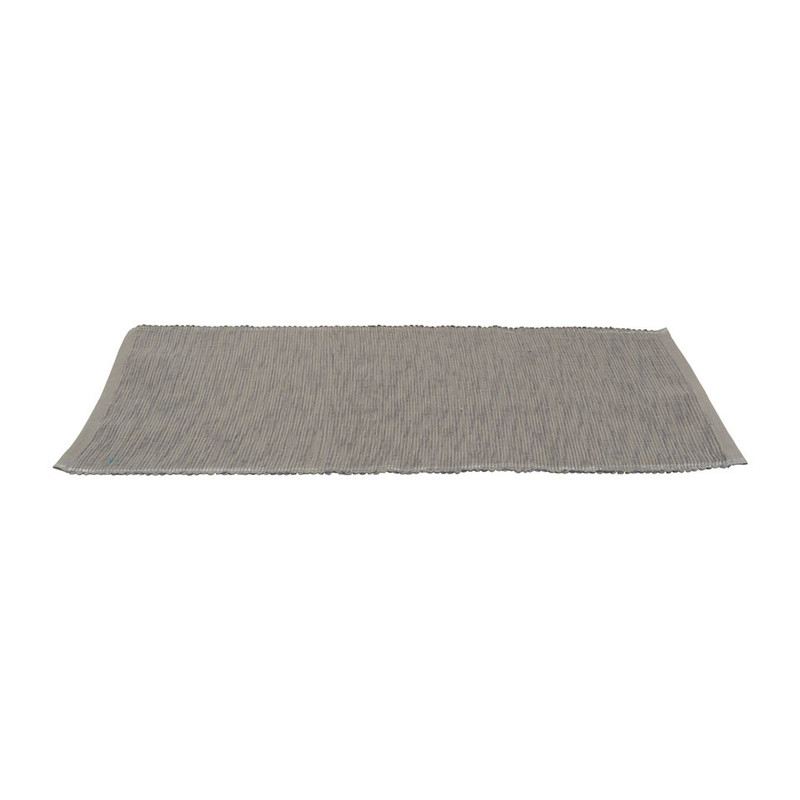 Placemat rand lurex  - 33x48 cm - grijs