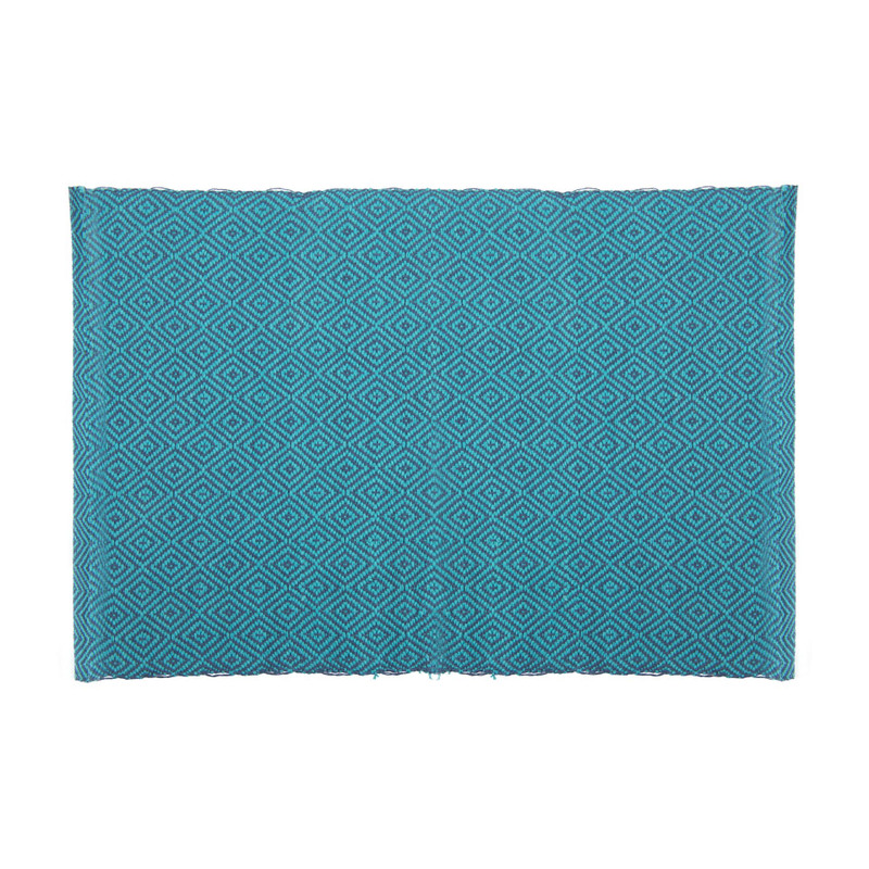 Placemat diamant - 33x48 cm - turquoise/petrol