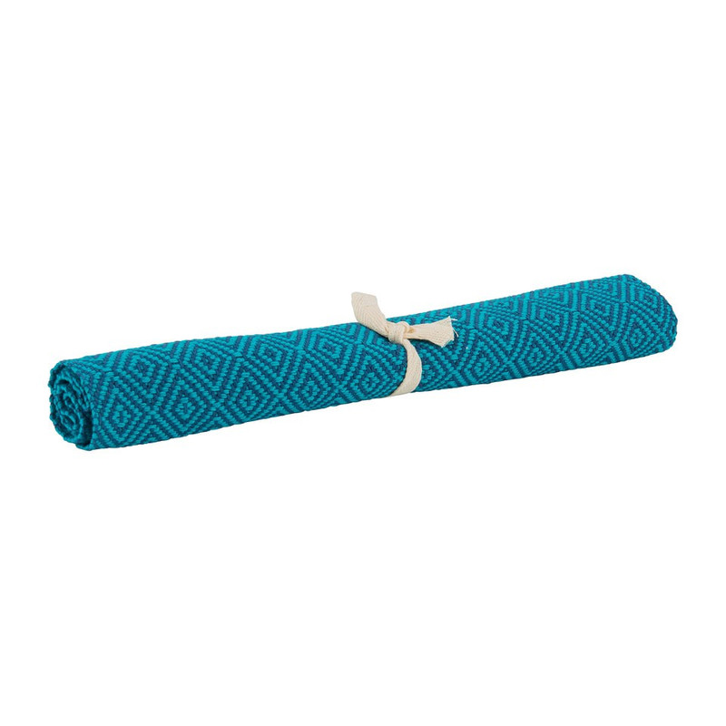 Placemat diamant - 33x48 cm - turquoise/petrol